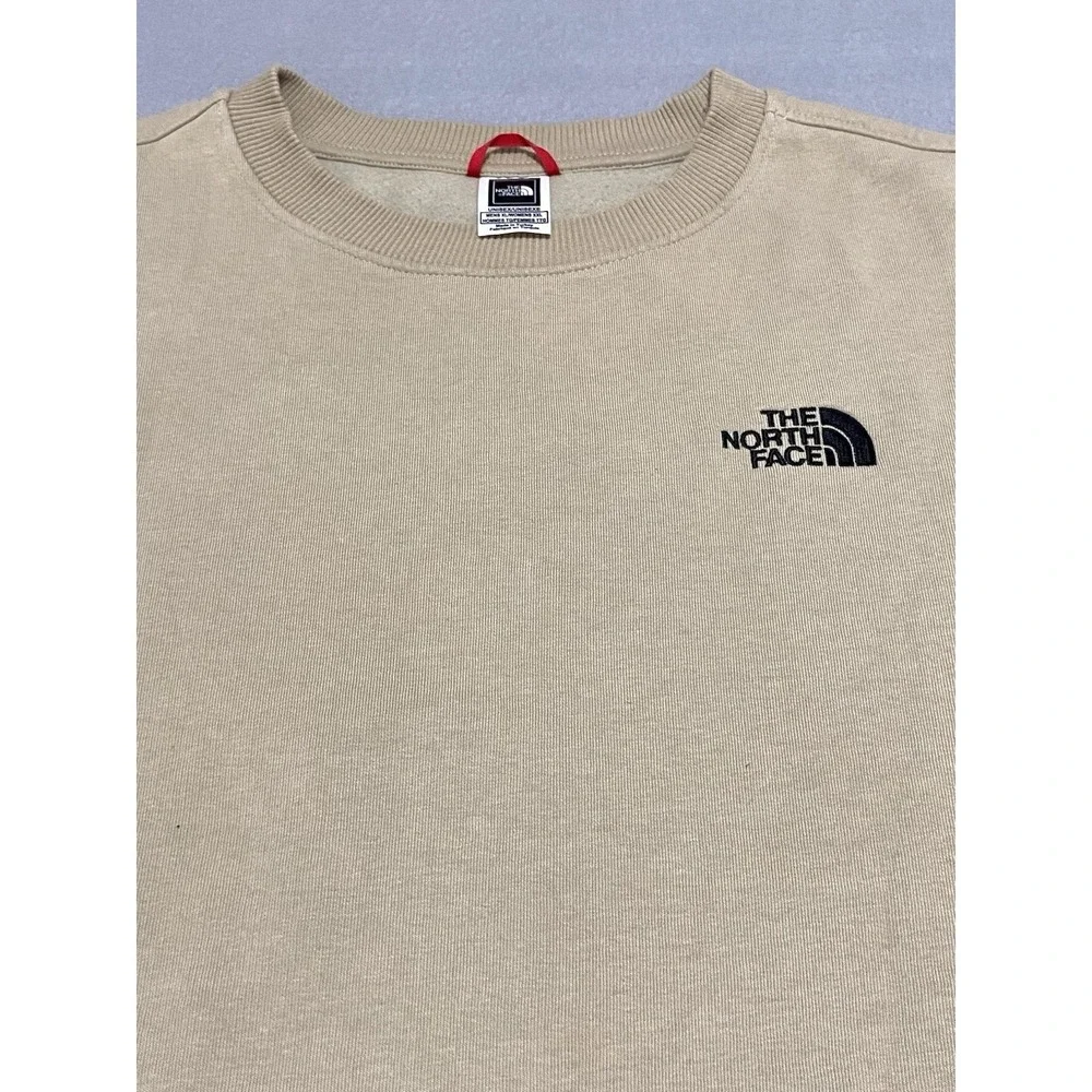 The North Face Mens XL Crewneck Sweatshirt Olive Green Embroidered Logo Fleece